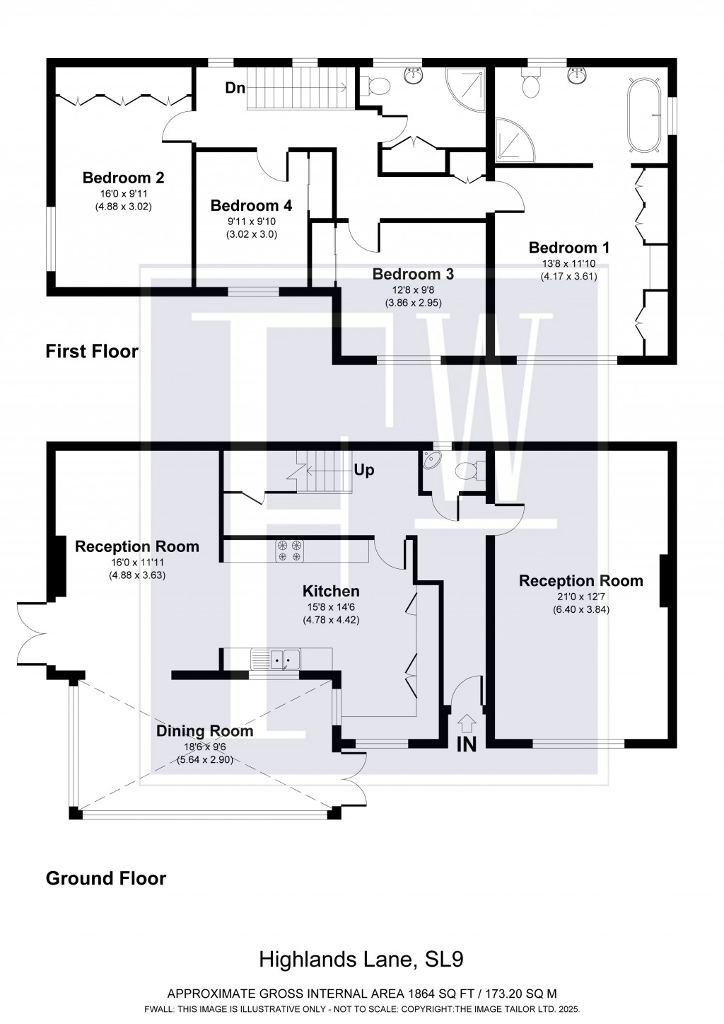 Floorplans For Highlands Lane, 21 Highlands Lane, Chalfont St. Peter, Gerrards Cross