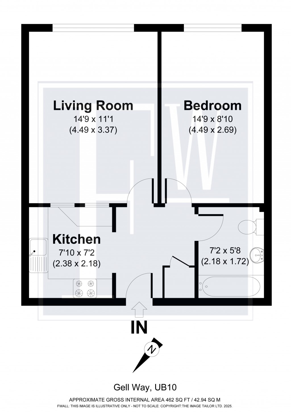 Floorplans For Gell Close, Ickenham, Uxbridge