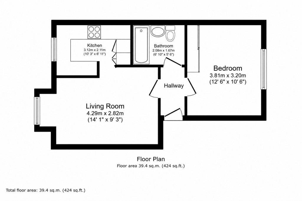 Floorplans For Walpole Road, Slough