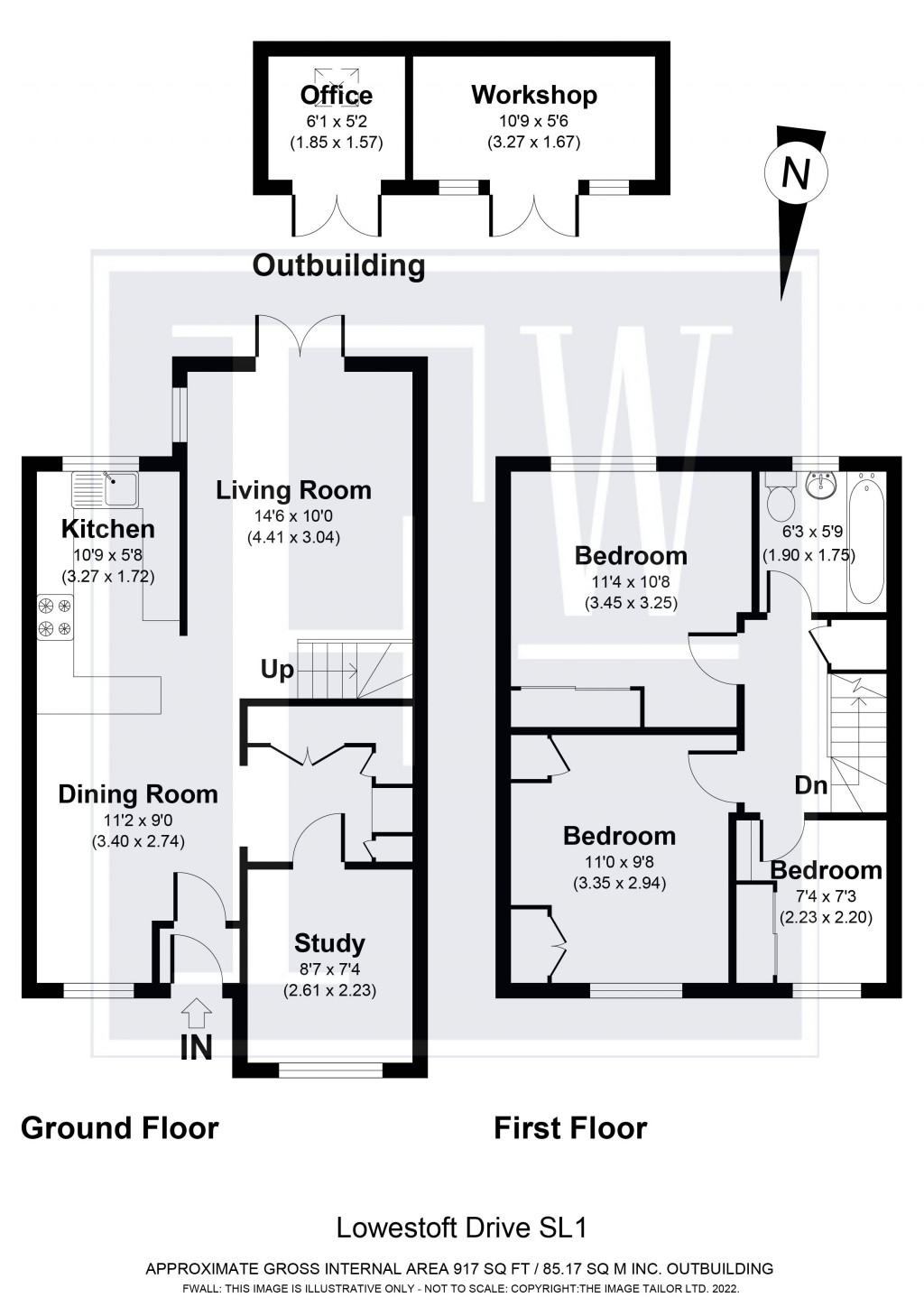Floorplans For Lowestoft Drive, Slough