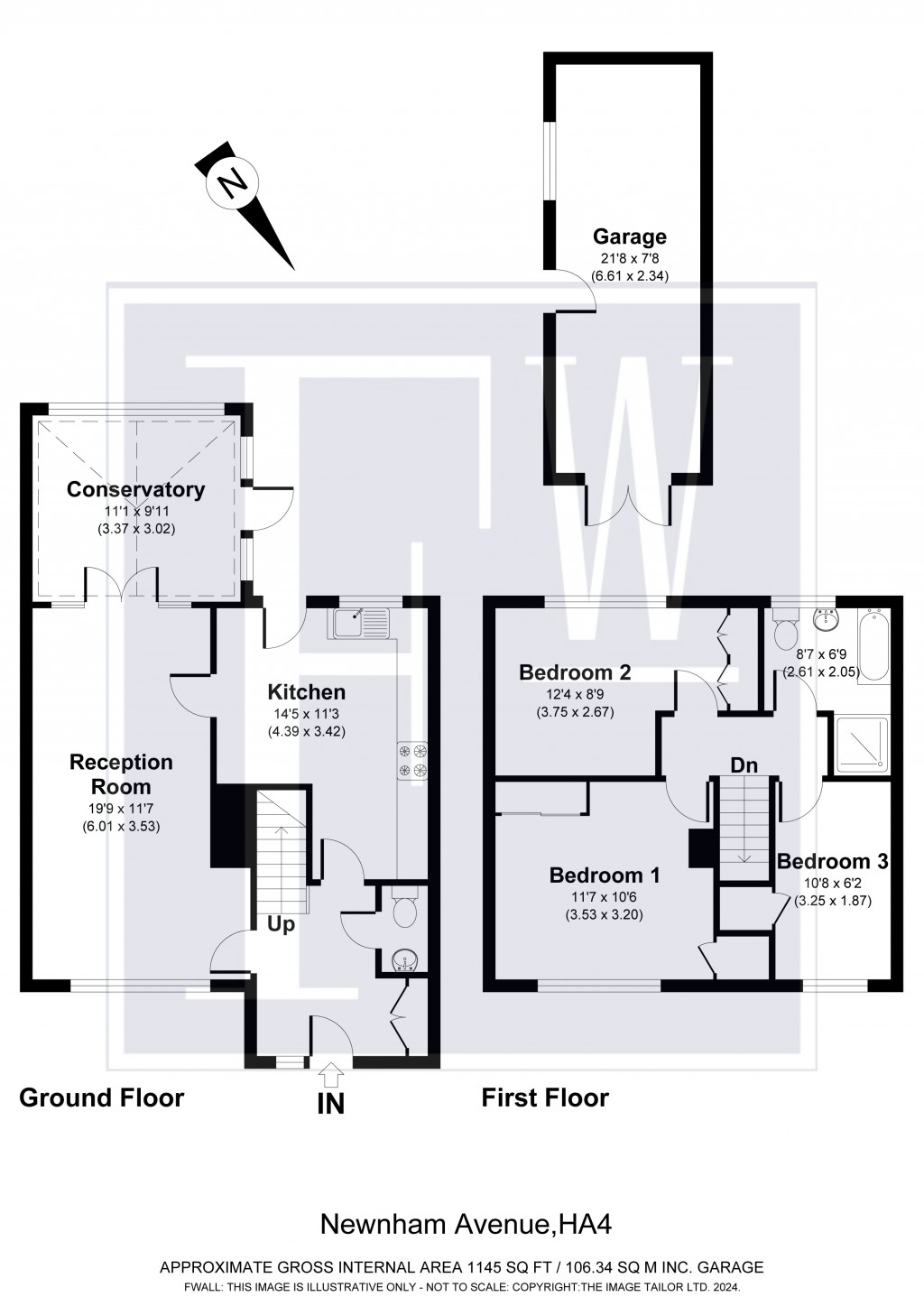 Floorplans For Newnham Avenue, Ruislip