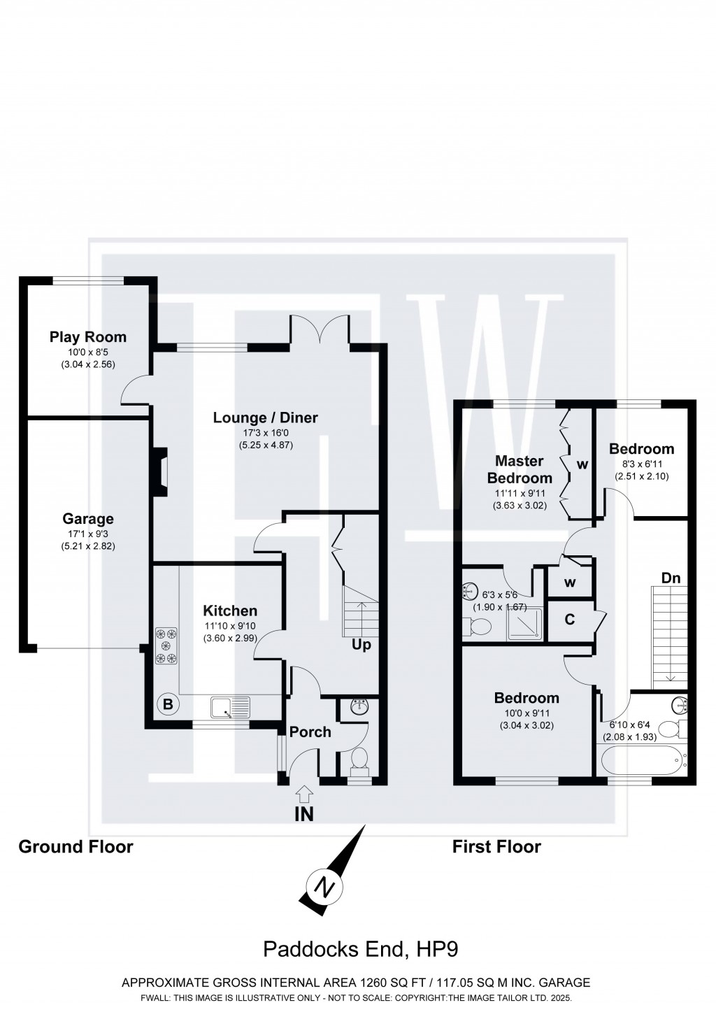 Floorplans For Paddocks End, Seer Green, Beaconsfield